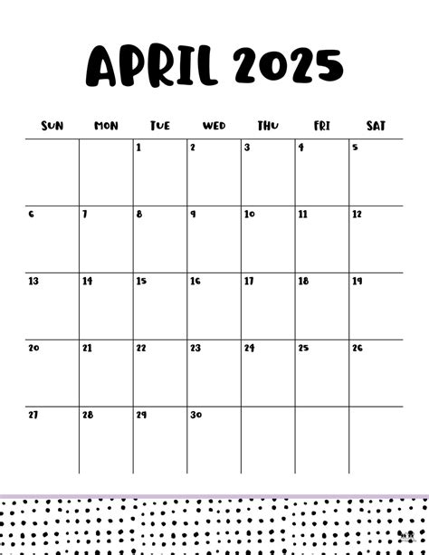 April 2025 Calendars - 107 FREE Printables | Printabulls
