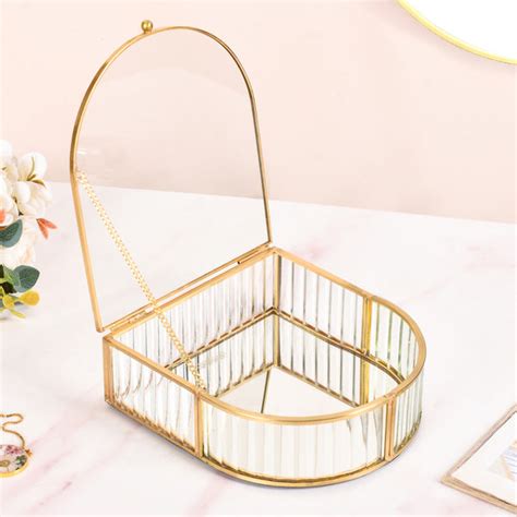 Flip Lid Arched Jewellery Box Online - Premium Jewellery Box | Nestasia