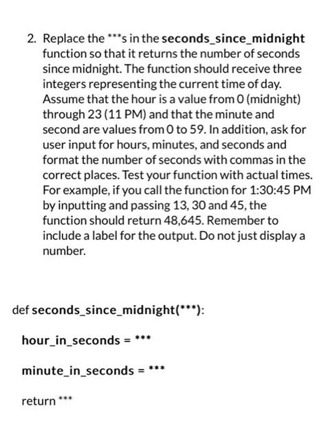 Image result for Java Assignment Seconds since Midnight