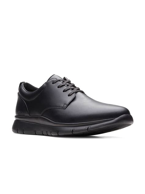 Clarks Men Black Solid Leather Formal Derbys - Price History