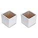 SHANAYRA Handmade White Square Shape Ceramic Planter/Planting Pot ...