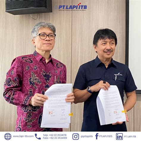 MoU Signing with PT Angkasa Pura I | PT LAPI ITB, Delivering Solutions ...