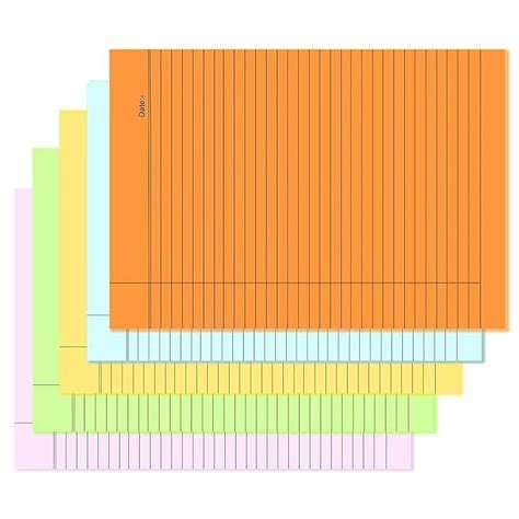 A4 Size one Side Ruled coloured Sheet (Pack of 60 sheets) for Project ...