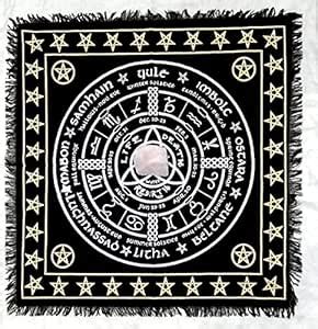 Buy ART WORLD Altar Cloth Moon Phases Witchcraft Alter Tarot Spread Top ...