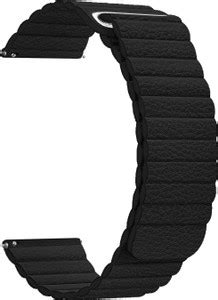 ACM Leather Watch Strap for Fcuk Series 2 Smartwatch Belt Band Black ...