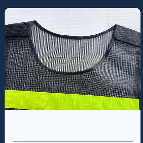 Chaleco reflectante de calabaza negra, traje de seguridad para trabajos ...