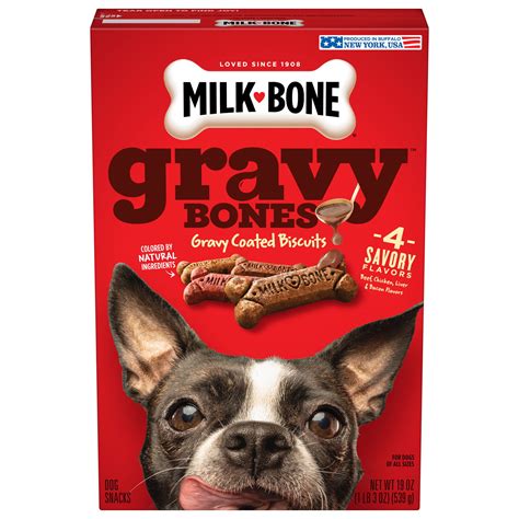 Milk-Bone GravyBones Dog Biscuits, Small Dog Treats, 19 oz. - Walmart.com