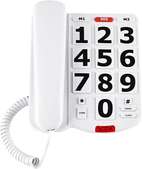 Sacumea Large Button Phones for Seniors, Land Line Phones India | Ubuy