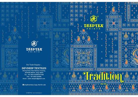 DEEPTEX TRADITION VOL 4 Pure Cotton Dress Material Authorized Dealer in ...