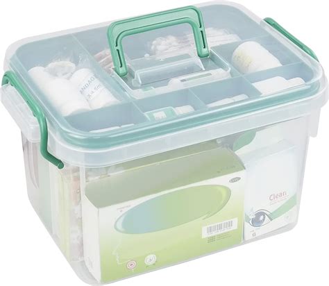 Lesbin Clear First Aid Box Organizer 2 Layers with India | Ubuy