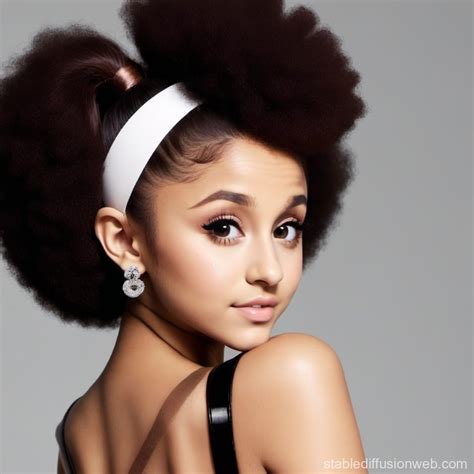 Ariana Grande's Afro Hairstyle | Stable Diffusion Online
