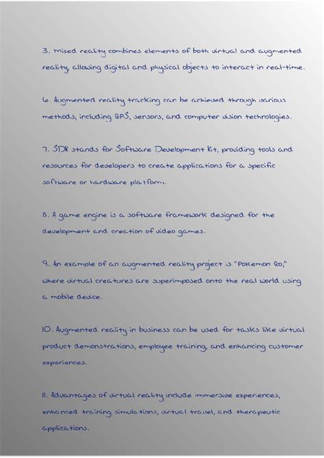 AR and VR qp2 - This is the question paper of AR and VR subject ...