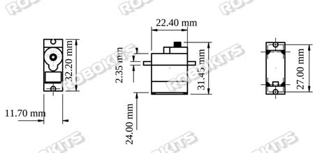 SG90 9G Mini Servo ( 360 Degree Continuous Rotation Modifiable ) SG90 ...
