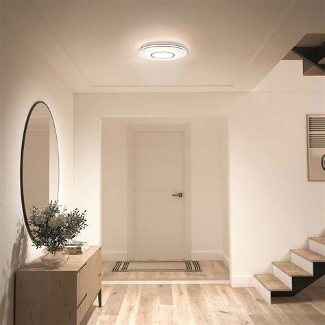 Artika Horizon Flush Mount LED Ceiling Light Fixture Turnable White ...