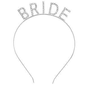 1pcs Kicosy Wedding Bride To Be Headband Bride Rhinstone Tiara for ...