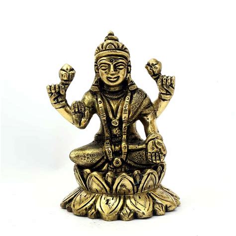 SmileSellers Brass Laxmi Idol