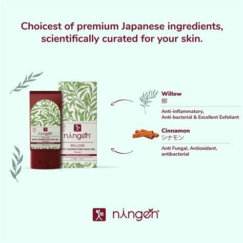 Buy NINGEN WILLOW SPOT CORRECTION FACE GEL I HEALS AND REDUCES ACNE AND ...