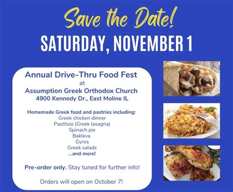 Drive-Thru Greek Food Fest – Assumption Greek Orthodox Church ...