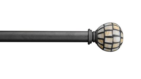 Curtain Rod, Buy MOP Curve Iron 25mm Extendable Curtain Rod Charcoal ...