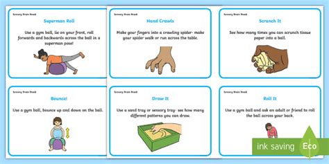 Sensory Brain Break Activity Cards (teacher made) - Twinkl