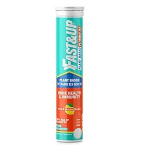 FAST&UP Vitamin D3 (Plant Based) 600IU - Supports Bone Health | Muscle ...