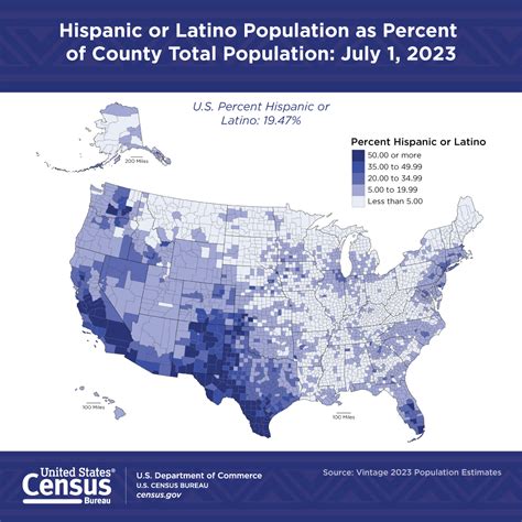 Hispanic or Latino Population as Percent of County Total Population