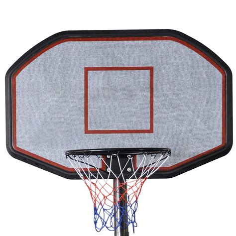 10FT Big 42''x28'' Backboard In/Outdoor Adjustable Height Basketball ...