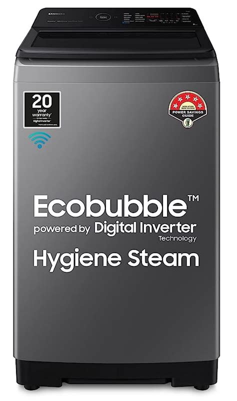 Samsung 8 Kg '5 star Ecobubble™ Wi-Fi Inverter Fully Automatic Top Load ...