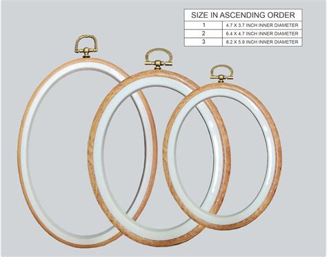 3 In 1 Oval Embroidery Ring