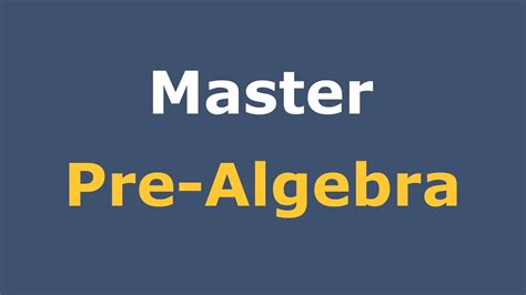 Image result for Pre-Algebra Lessons