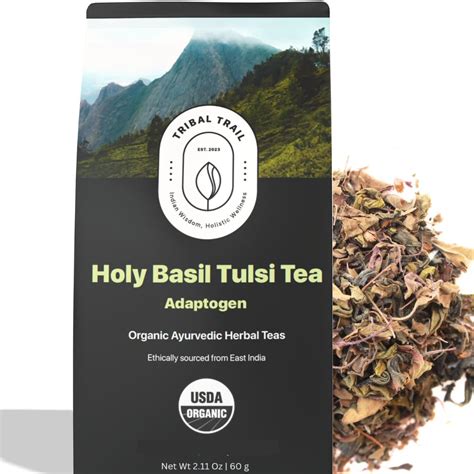 Amazon.com : Tribal Trail Organic Holy Basil Tulsi Tea | Herbal Tea (2. ...