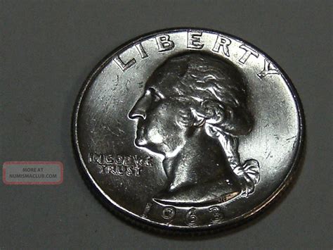 1963 Washington Silver Quarter (bu) 8509a