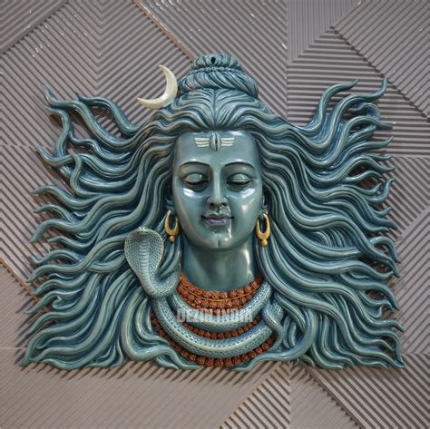 Lord Shiva Wall Mural 3x2.5ft | Spiritual Wall Art for Home & Meditati ...