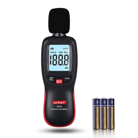 Wintact Decibel Sound Pressure Level Meter Reader, 30~130dBA Digital ...