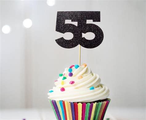 55th Birthday, 55 Birthday, 55th Birthday Decorations, 55th Birthday ...