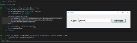 Auto Generate Code for in Vb.net 的图像结果
