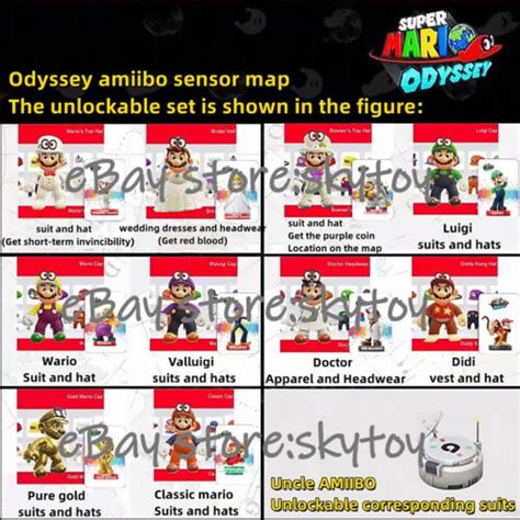10 pcs/set Super Mario Odyssey NFC Tag Cards Amiibo | Ubuy India