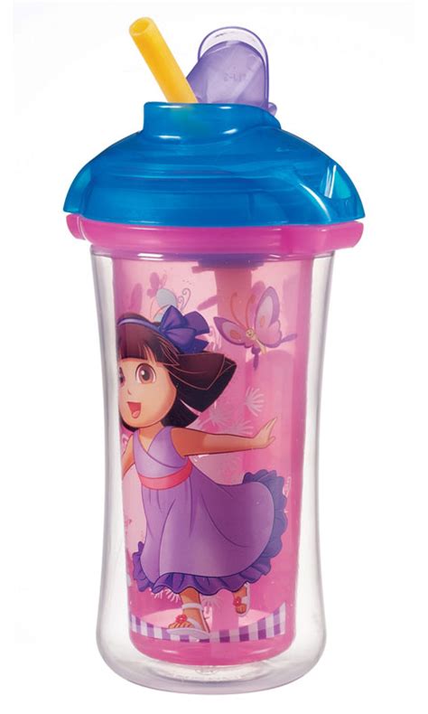Buy Munchkin Dora The Explorer Click Lock Insulated Straw Cup, 9 Ounce ...