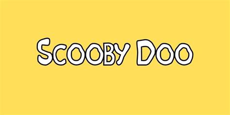 Scooby Doo Font Free Download