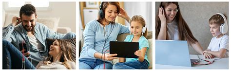 JSAUX® Headphone Splitter 3.5mm, 2 Female to 1 Male Audio Stereo Y ...