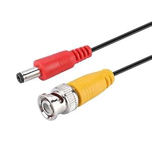 Buy Set of 2 Extension Cable, DC CCTV Extension Cable Video Coax Cable ...