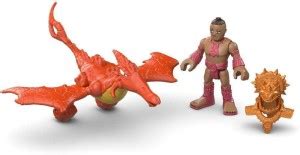 Imaginext Pterodactyl Dinosaur Figure with Warrior & Armor ...