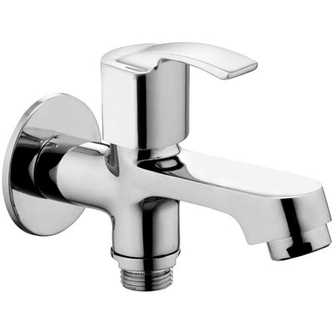 RKM Plumbing HARDWARES GENERIC Brass, 2-in-1 Bib Cock with Wall Flange ...