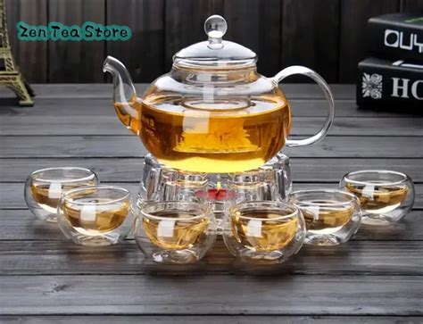 Teiera Magica Magnetica In Vetro Borosilicato – Set Da Tè Semiautomatico Con Infusore, 300+460 Ml