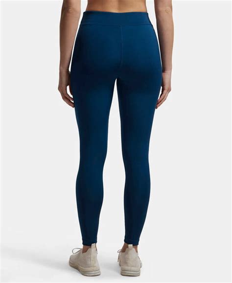 Buy Microfiber Elastane Performance Leggings with Elasticated Waistband ...