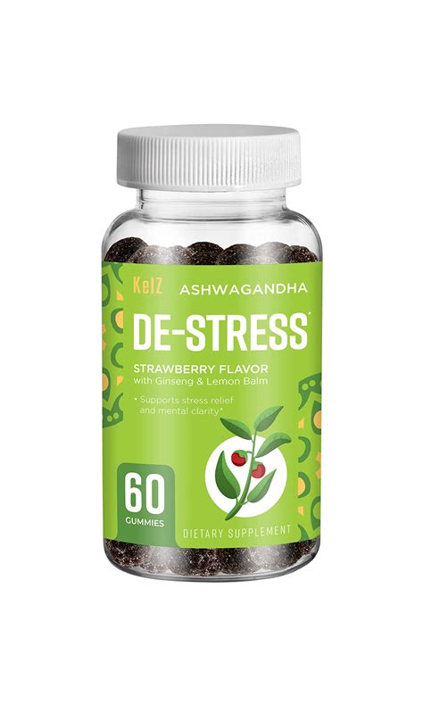 Kelz Ashwagandha De Stress Supplement Gummies Strawberry Flavor 60 ...
