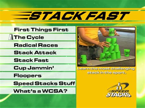 Image result for Stacking Speed Stack Fast DVD