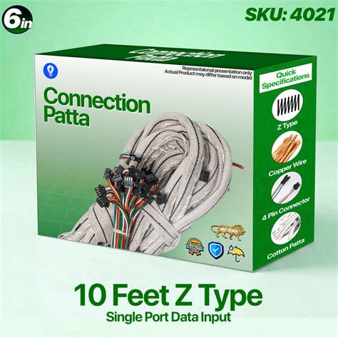 10 Feet Z Type Connection Patta – 6 Inch Gap for Pixel LED Setup ...