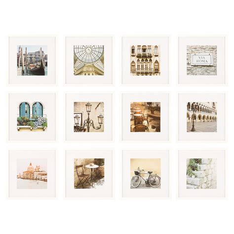 Buy Gallery Perfect Gallery Wall Kit Square Photos with Hanging ...