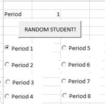 Random Name Picker for 8 Periods by Teacher Tools 180 | TpT